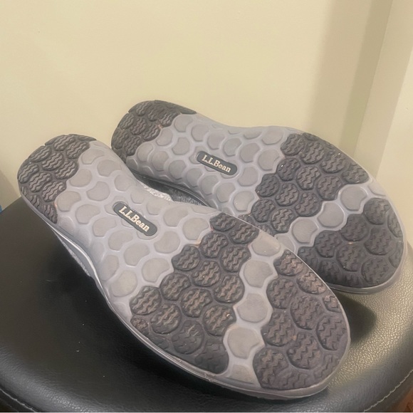 LL Bean Gray All Around Slip On Shoes Fleece Comfort Cushion 503514 - Size 9 - Picture 5 of 7